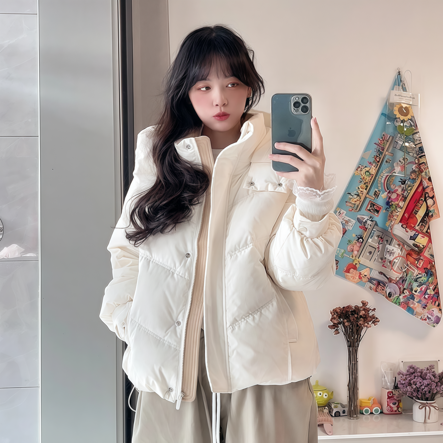 网红款棉服女短款2025冬新款韩版休闲时尚棉袄小个子宽松棉衣外套