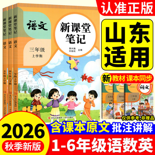 山东适用！青岛版数学课堂笔记