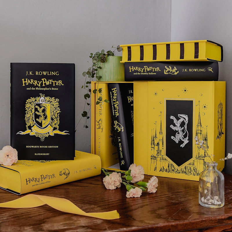 哈利波特1-7册 赫奇帕奇学院版 精装套装 英文原版 JK罗琳 Harry Potter Gryffindor House Edition Hardback box set 典藏礼品