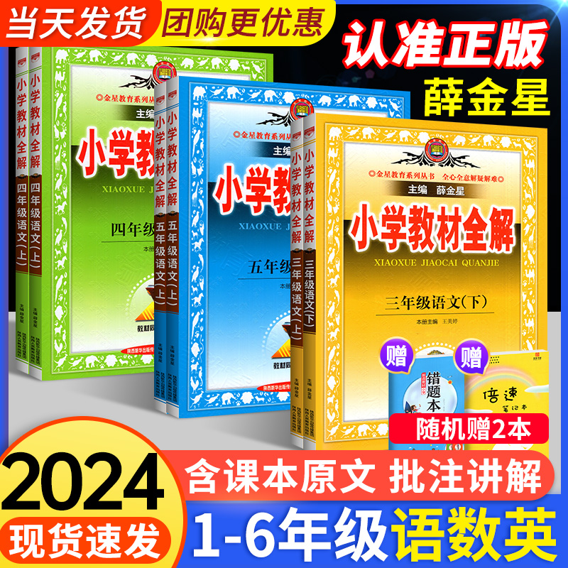 2024新版】薛金星小学教材全解