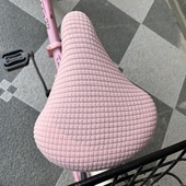 自行车坐垫套玉米绒布料座套单车座椅套子通用型大童脚踏车座套