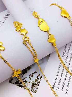 金店同款铜镀金手链女