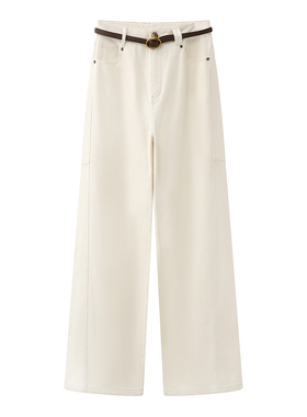 CHAONING高端定制2025冬季新款时尚百搭高腰显瘦直筒裤休闲裤女