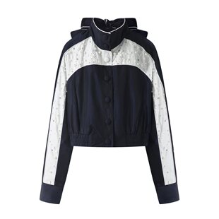 套装 CHAONING高端定制2025秋季 重工撞色蝴蝶结立领外套裤 时尚 新款