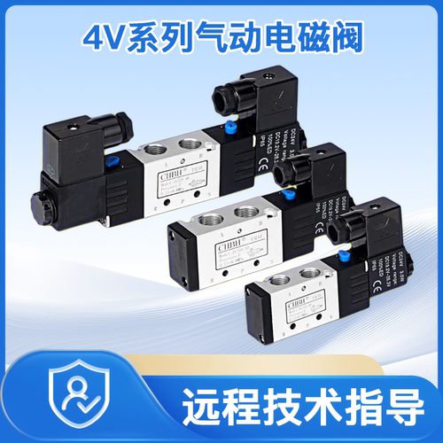 电磁阀4V210-08/4V310-10/4V110-06二位五通气动控制阀220VDC24V