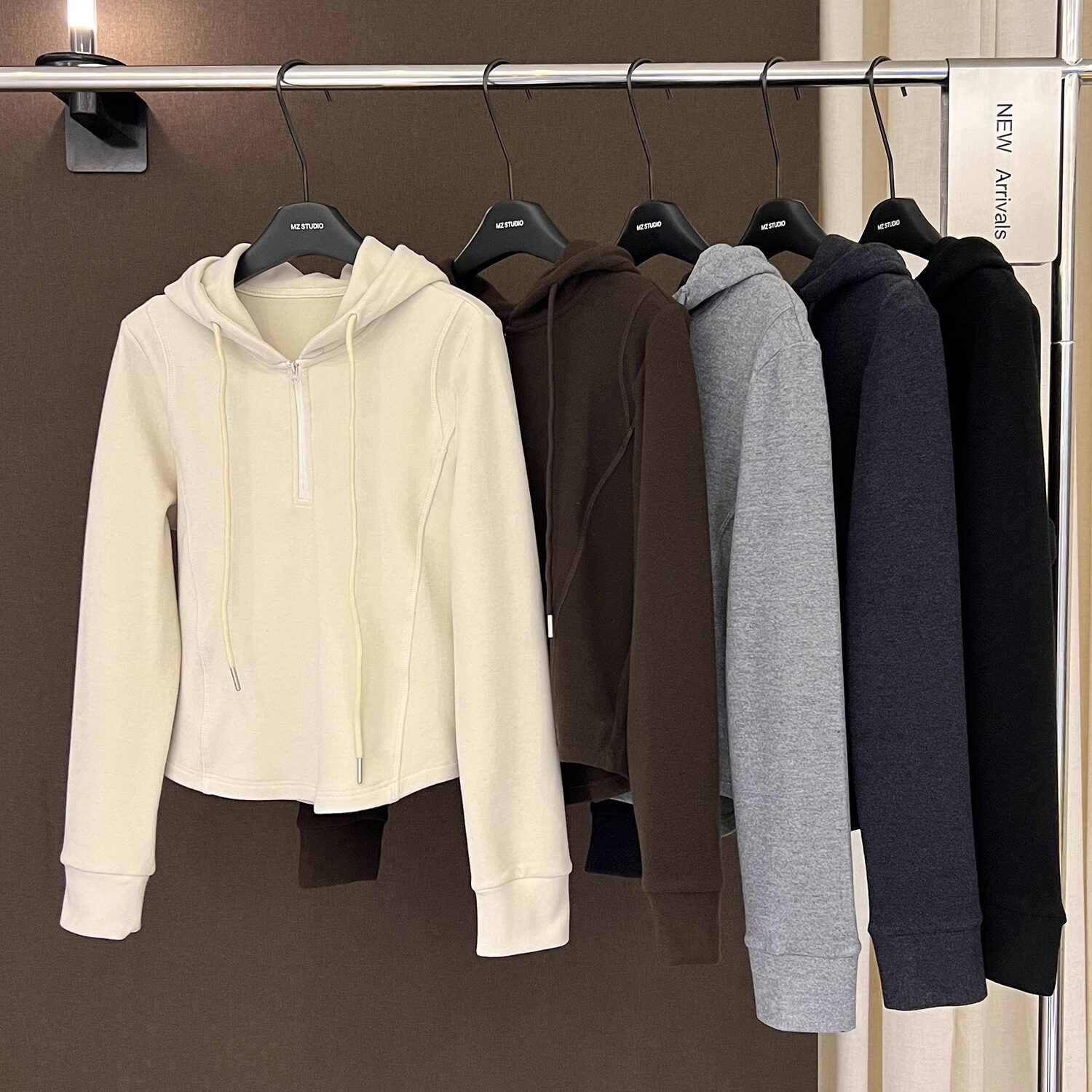 高端欧货冬季新款高级感巨好看的抽绳连帽拉链不规则磨毛卫衣女,女装/女士精品,卫衣/绒衫,淘宝优惠券,粉丝福利购,淘宝优惠卷