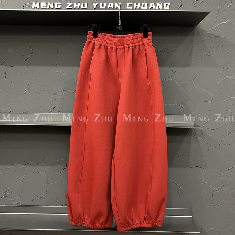 高端欧货秋季新款高级感巨好看的裤子休闲阔腿直筒裤女收口卫裤,女装/女士精品,休闲裤,淘宝优惠券,粉丝福利购,淘宝优惠卷