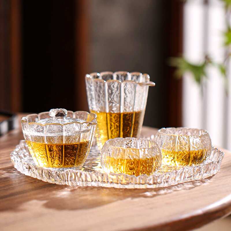 家用玻璃透明国风耐热功夫茶具