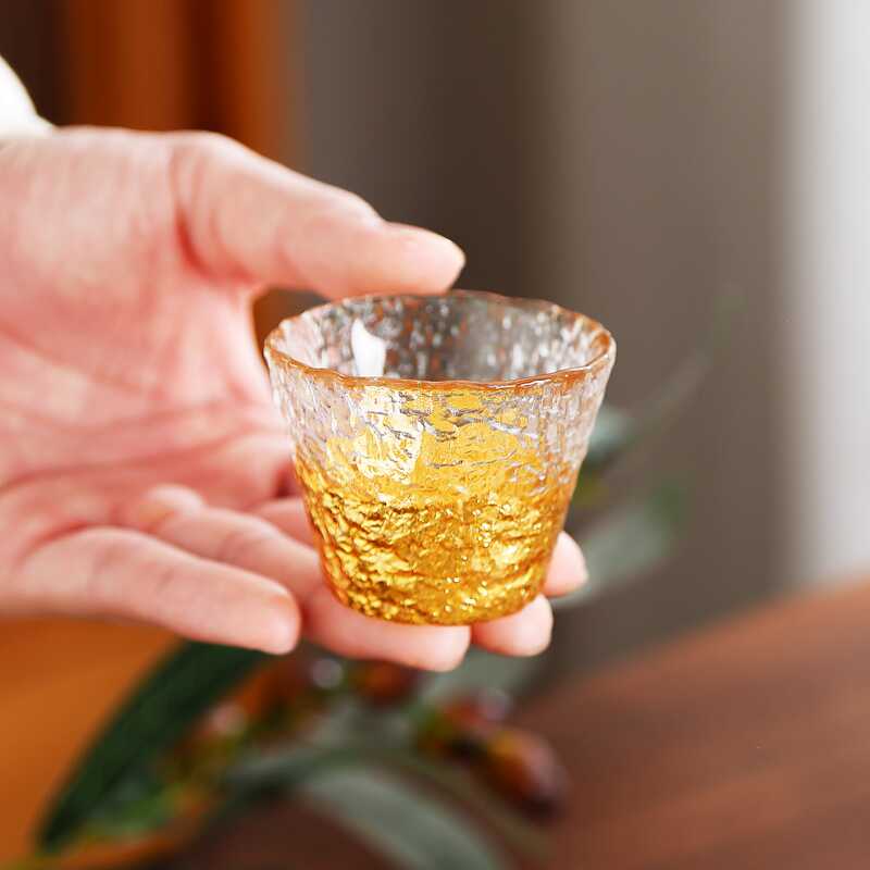 中式轻奢金箔清酒杯清酒具