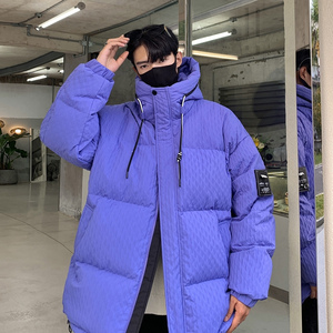 高品质90%标连帽羽绒服男2024秋冬新宽松潮流情侣大码YR33P298图片