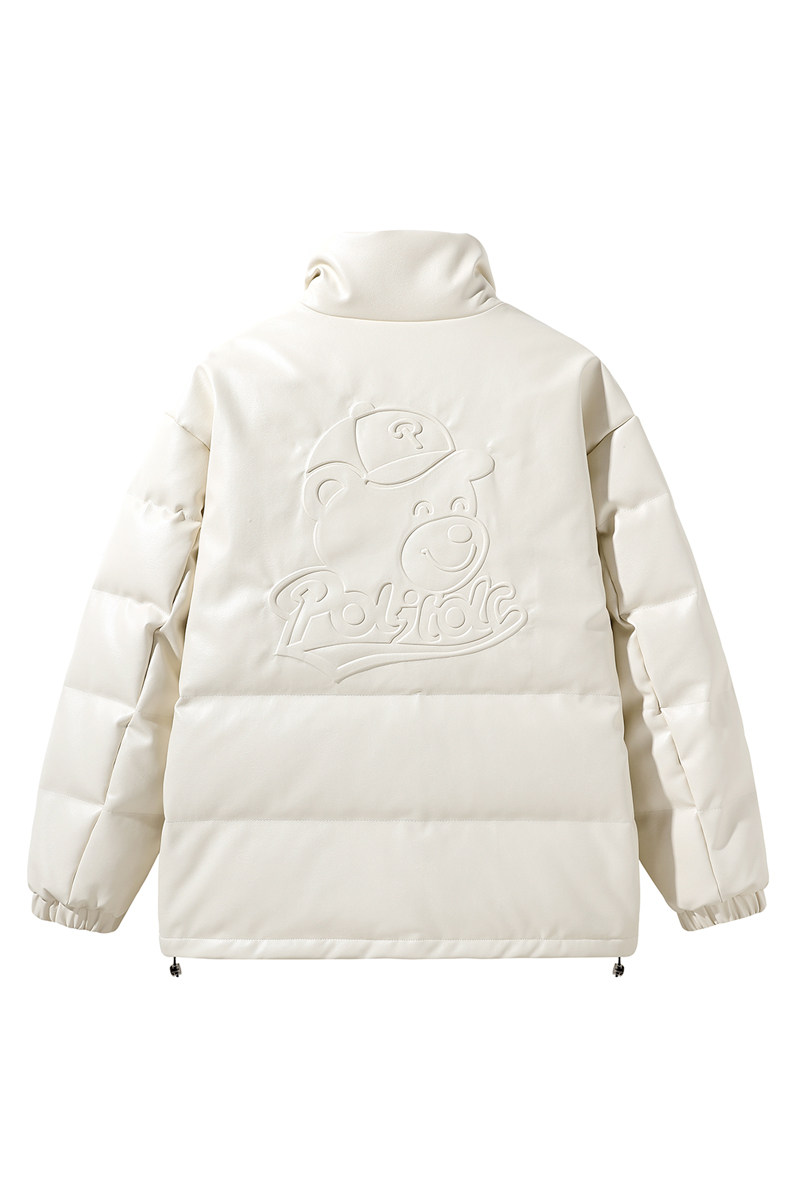 情侣暴力熊钢印90%标皮羽绒服男2024冬新内加绒潮宽松YR31P298,男装羽绒服,电商A222A