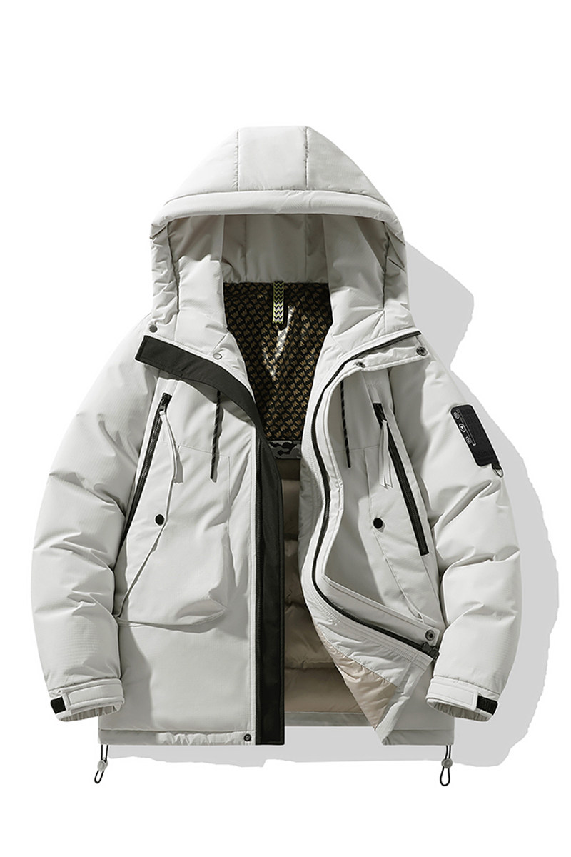 90%标羽绒服男冲锋衣日系2024冬新潮宽松连帽情侣大码YR28P298,男装羽绒服,电商A222A