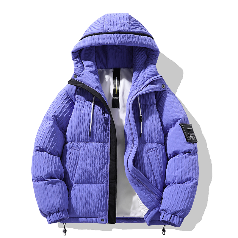 高品质90%标羽绒服男连帽2024冬季日系宽松潮情侣大码YR23P298，男装羽绒服，电商A222A