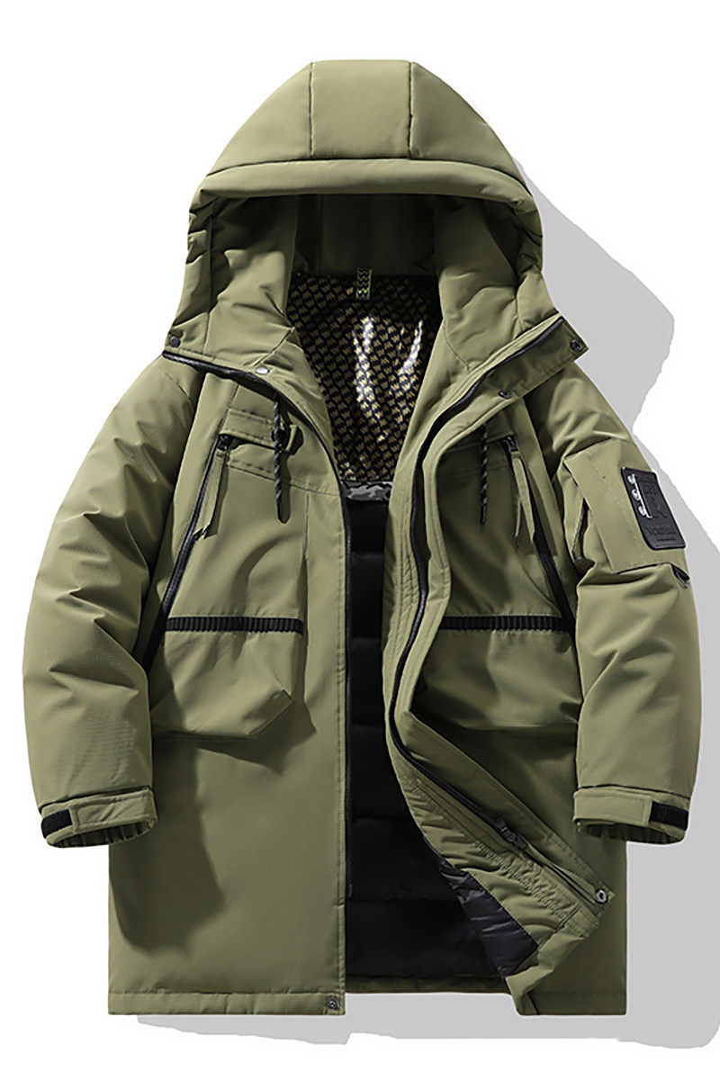 中长款高品质日系90%标羽绒服男连帽2024冬宽松潮情侣YR26P325,男装羽绒服,电商A222A