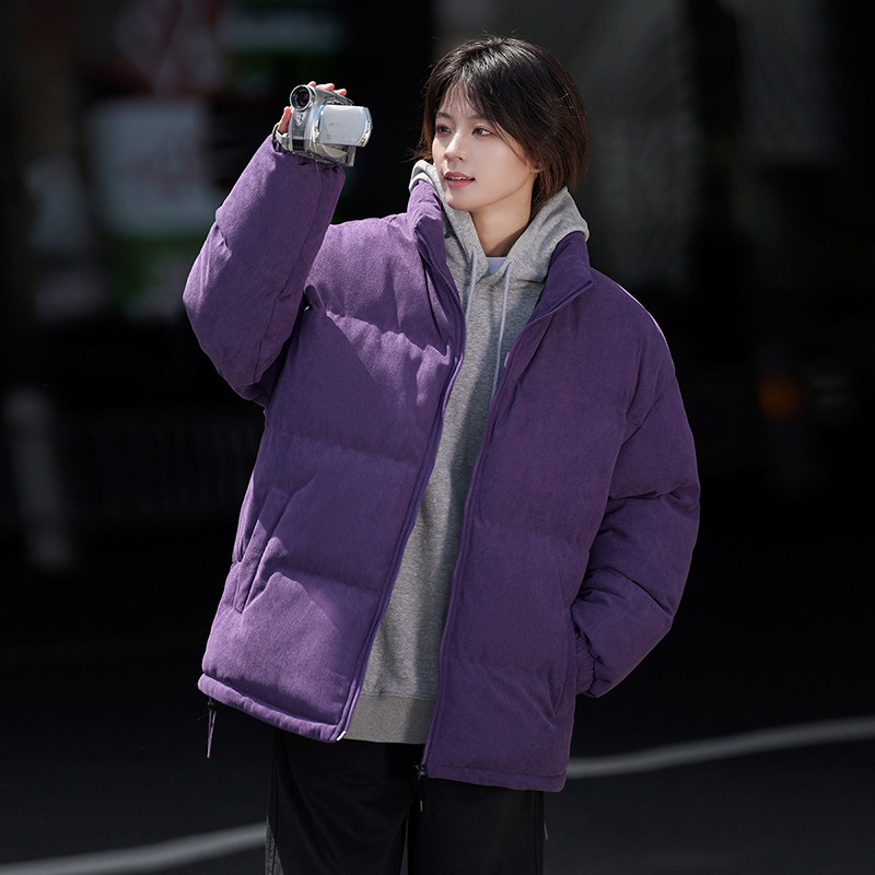 高品质灯芯绒纯色美式休闲面包服宽松棉衣女棉服情侣大码Y393P88,女装棉衣/棉服,电商A222A