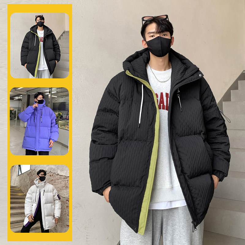 90%标高品质连帽羽绒服男2024秋冬新宽松潮流情侣大码YR33P298图片