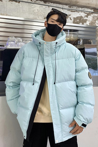 连帽羽绒服男90%标高品质2024秋冬新宽松潮流情侣大码YR35P298图片
