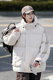 美式休闲高品质2024秋冬工装宽松连帽棉衣女棉服情侣大码Y392P108，女装棉衣/棉服，电商A222A