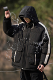 2024秋冬宽松连帽加厚冲锋衣男棉衣棉服情侣大码户外Y379P108，男装棉衣，电商A222A