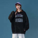 美式潮牌ins中性2024秋冬宽松休闲连帽卫衣女情侣大码Y836P65，女装卫衣/绒衫，电商A222A