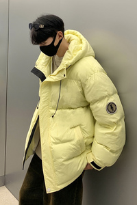 2024秋冬新90%标高品质连帽羽绒服男宽松潮流情侣大码YR35P298图片