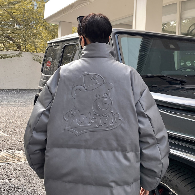 内加绒90%标羽绒服男2024冬新宽松暴力熊钢印情侣大码YR53P298,男装羽绒服,电商A222A