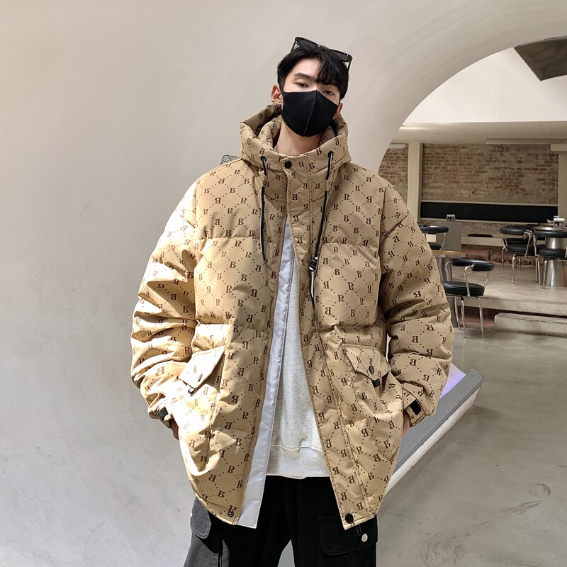 高品质90%标连帽羽绒服男2024秋冬新宽松潮流情侣大码YR32P298图片