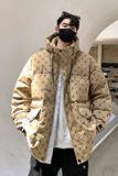 高品质90%标连帽羽绒服男2024秋冬新宽松潮流情侣大码YR32P298，男装羽绒服，电商A222A