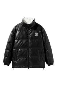 2024冬新潮内加绒暴力熊钢印90%标皮羽绒服男宽松情侣YR31P298图片