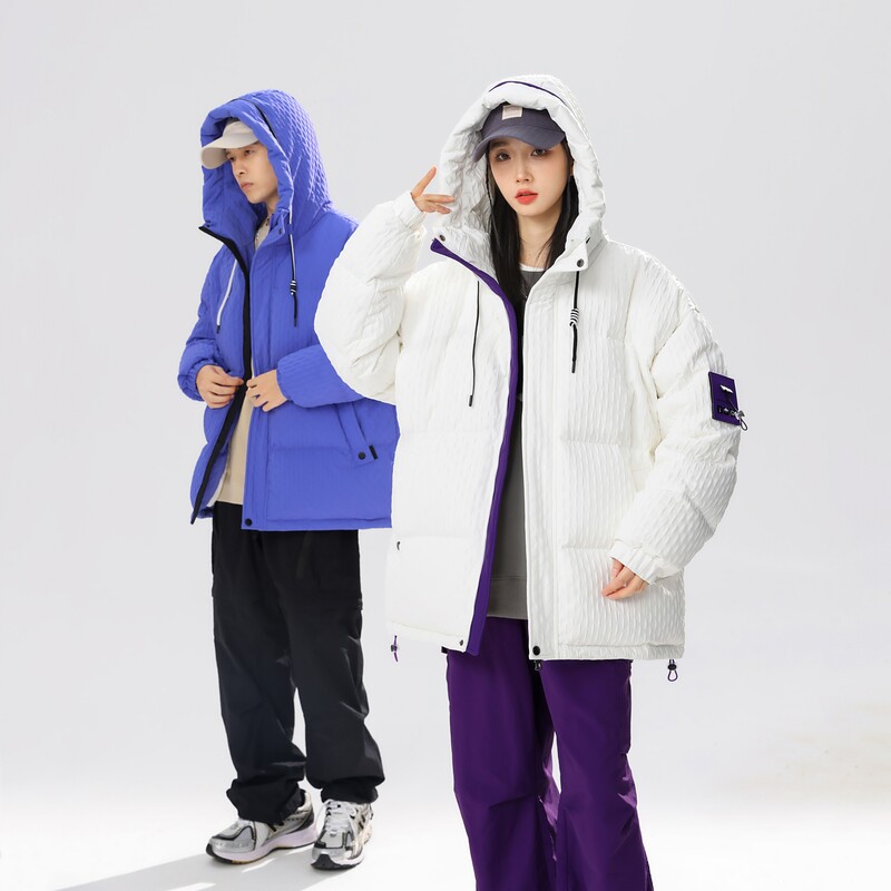 90%标羽绒服女连帽2024冬新宽松美式高街潮流情侣大码YR56P298,女装羽绒服,电商A222A