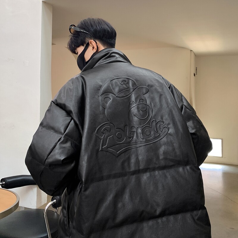 高品质90%标羽绒服男2024冬新宽松暴力熊钢印情侣大码YR53P298,男装羽绒服,电商A222A