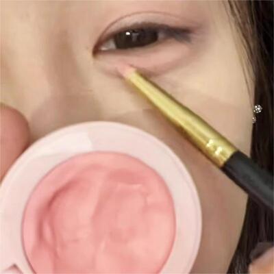 给卧蚕涂上色！纯欲鼻祖hyntoor黑兔软糖腮红01泥巴膏膨胀奶杏色