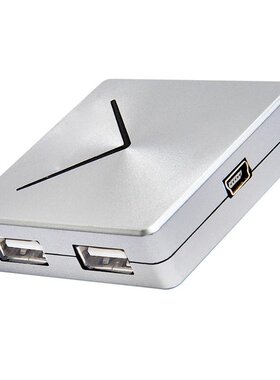 三堡 USB2.0 多接口USB分线器 hub扩展 4口集线器  炫酷 银白色