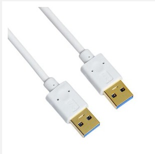 usb3.0 USB延长线 1M白色 公对公 R01 数据线 三堡 AM镀金版