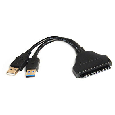 三堡 SK-20P USB 3.0转SATA 22 Pin 2.5硬盘连接线带USB辅助供电
