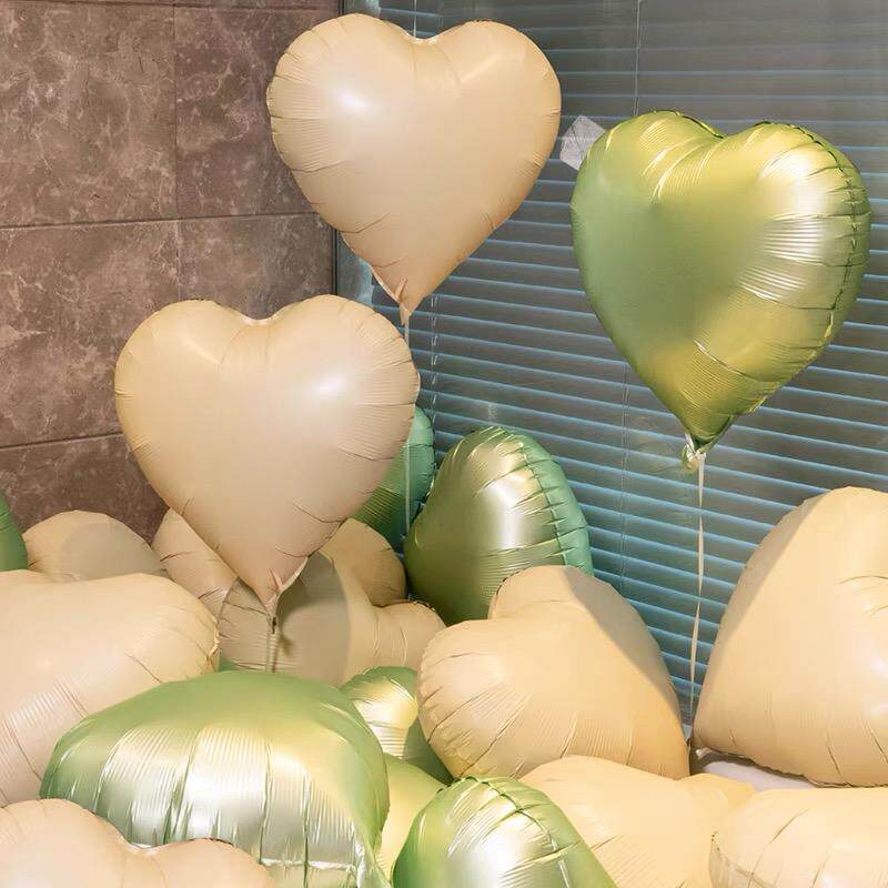 铝膜气球爱心形飘空浪漫布置粉色生日装饰情人节用品告白背景墙
