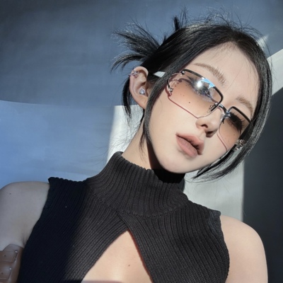 scandium太阳镜无框墨镜