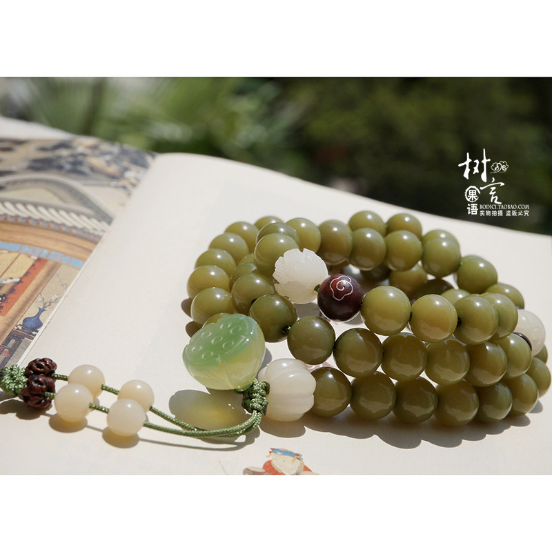 树言果语原创多圈款佛系清新手链 绿菩提子与岫玉莲蓬手串包邮|ruв категории Украшения,ювелирные изделия, чётки/Вуди руки строка, руки строка/шар - от Buy2taobao.com для оказания профессиональной услуги покупки агента Taobao