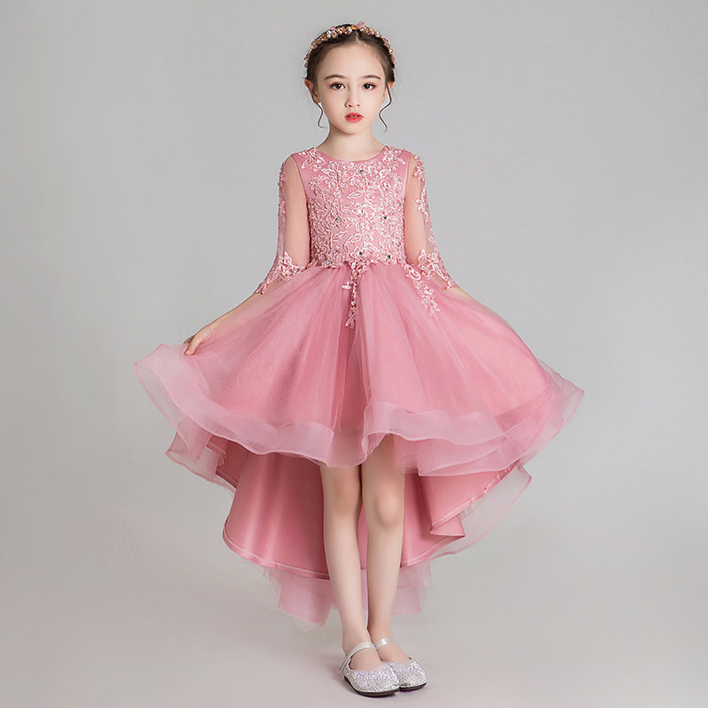 女童晚礼服儿童公主裙蓬蓬小孩花童婚纱长袖钢琴演奏服2023春夏季,童装/婴儿装/亲子装,儿童礼服,淘宝优惠券,粉丝福利购,淘宝优惠卷