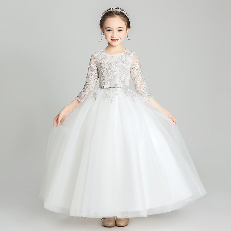 儿童晚礼服蓬蓬小孩花童公主裙女宝宝婚纱高端钢琴演出服洋气秋冬,童装/婴儿装/亲子装,儿童礼服,淘宝优惠券,粉丝福利购,淘宝优惠卷