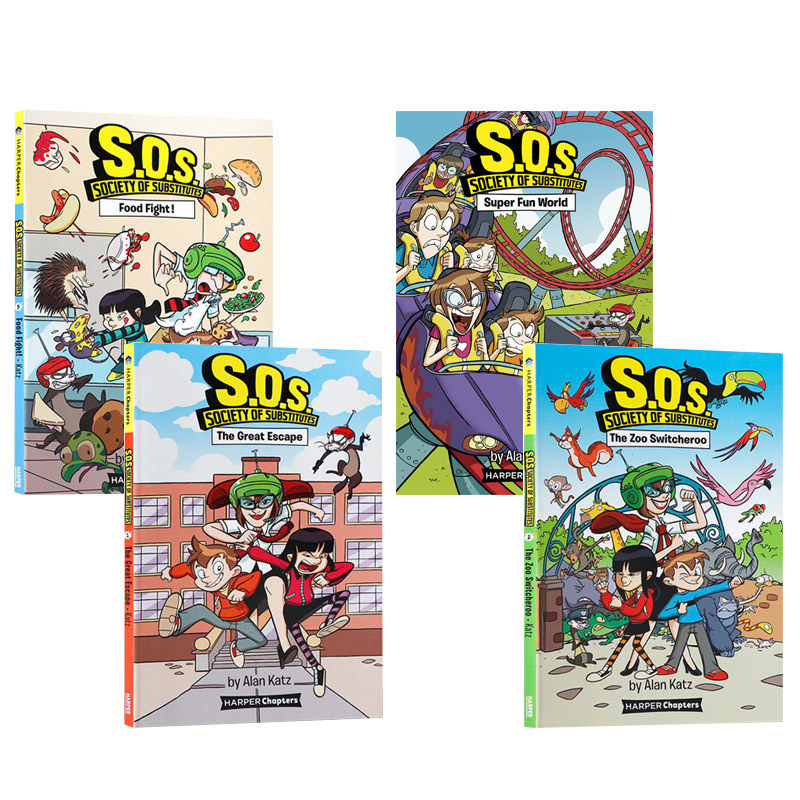 society of  substitutes #1/#2: the zoo switcheroo系列套装4本