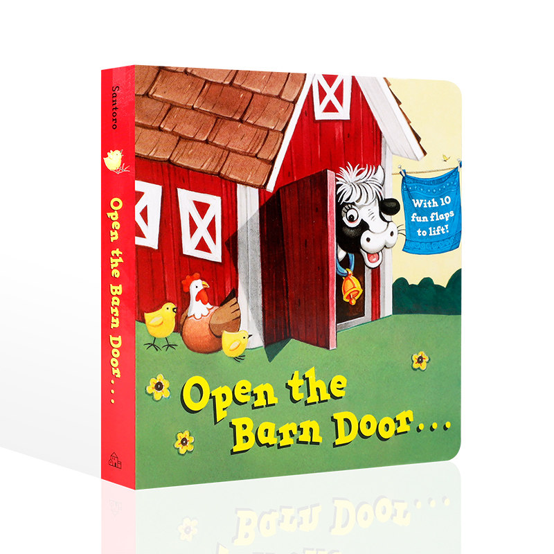 进口英文原版 open the barn door  打开谷仓的门 低幼版 儿童英语