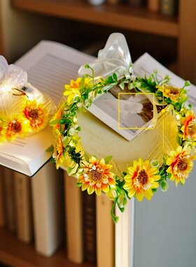 向日葵花环太阳花手环发饰