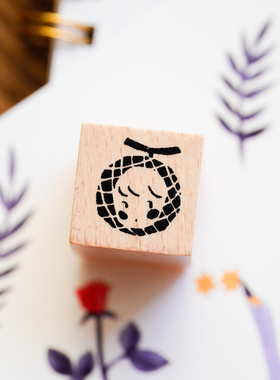 |Yuusei| 原创可爱手账素材 糖果草莓蝴蝶奶油 榉木手帐印章