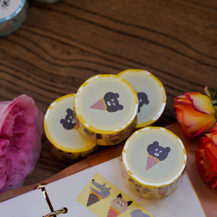 |Yuusei| 原创可爱手帐素材 动物可丽饼 手帐和纸胶带 日本RT承制