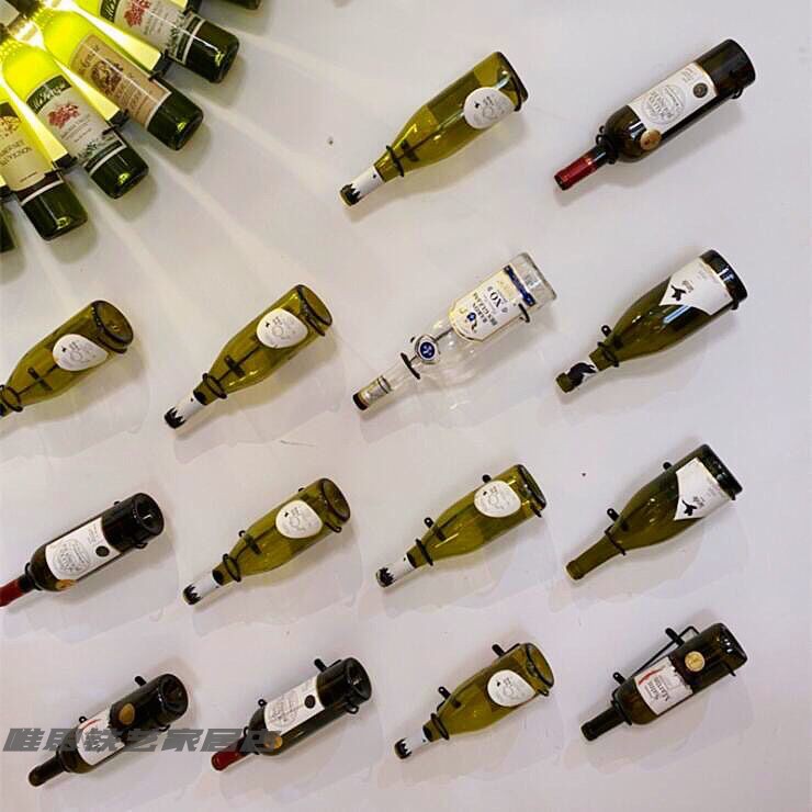 红酒架摆件单瓶酒瓶架墙上简约图片