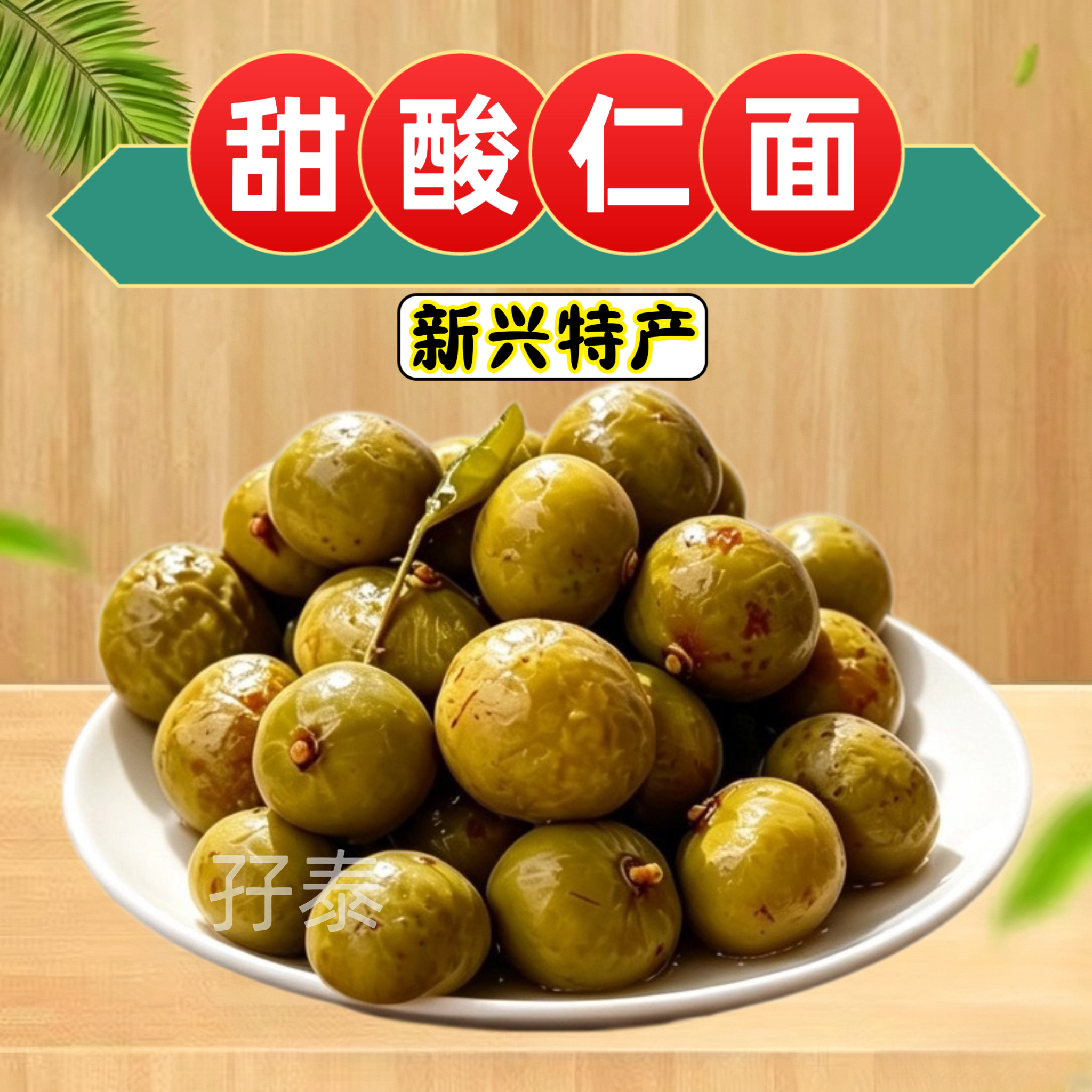 爽脆湿仁面果酸甜爽脆仁面甜脆仁面果广东新兴凉果特产袋装罐装