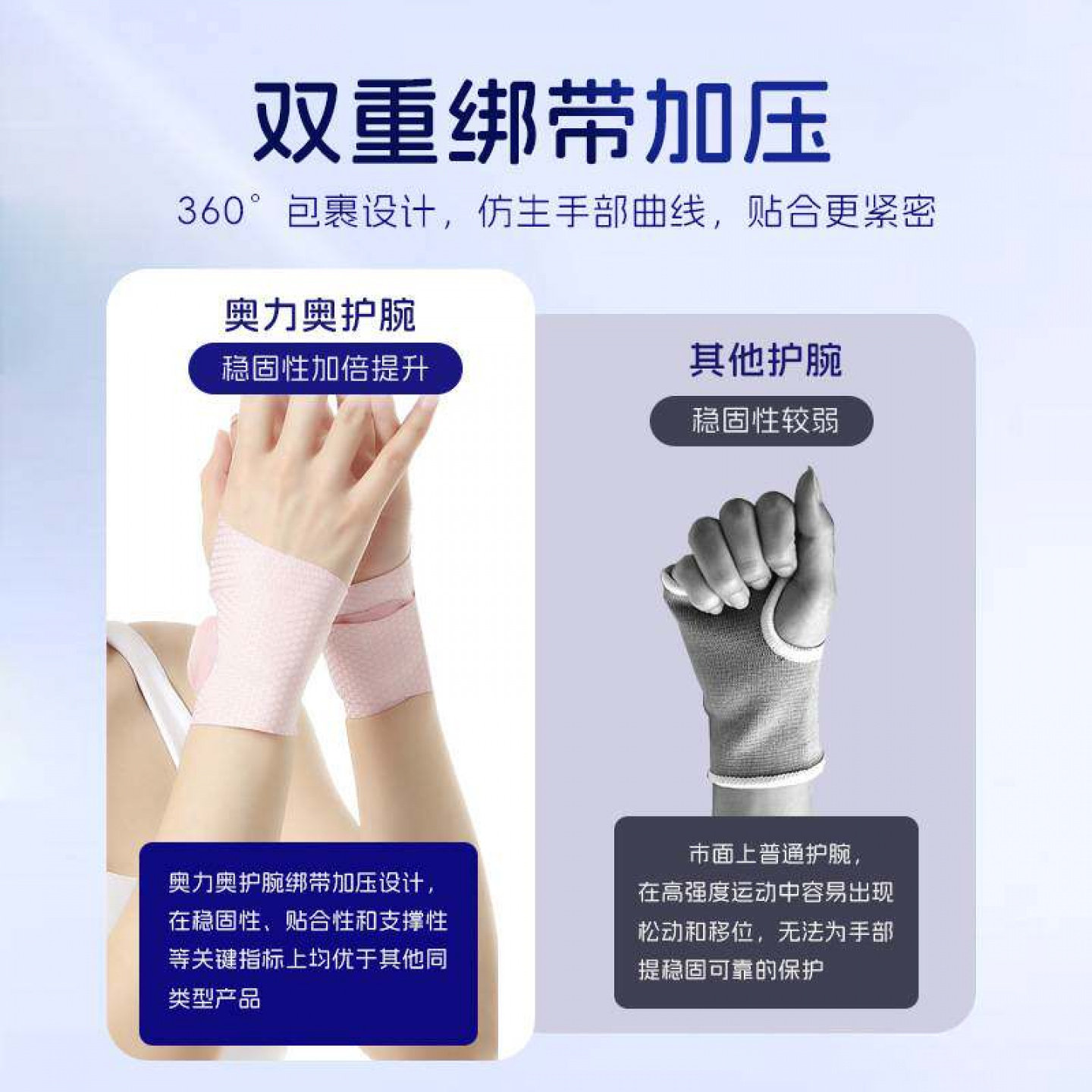 超薄透气运动护腕6134