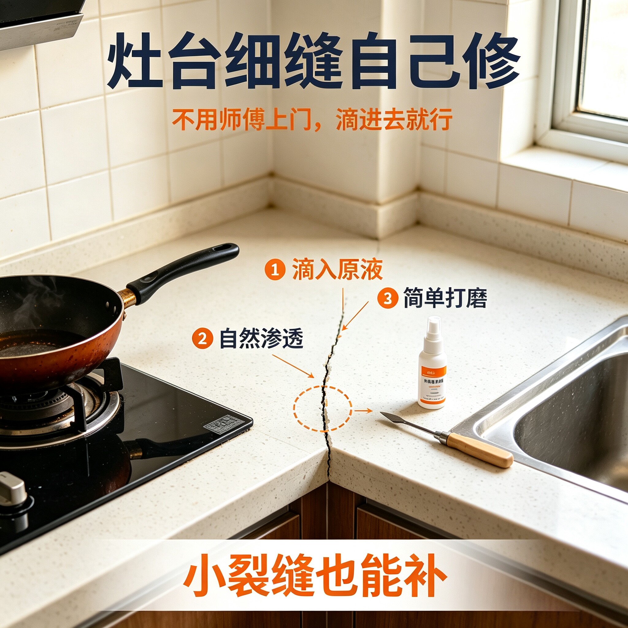 华亨石材无痕裂缝修复液