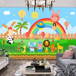 儿童房装饰画自粘墙纸壁画卡通动漫卧室墙头海报背景自粘墙贴画